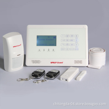 Wireless GSM Home Security Alarm System with LCD Display and Touch Screen